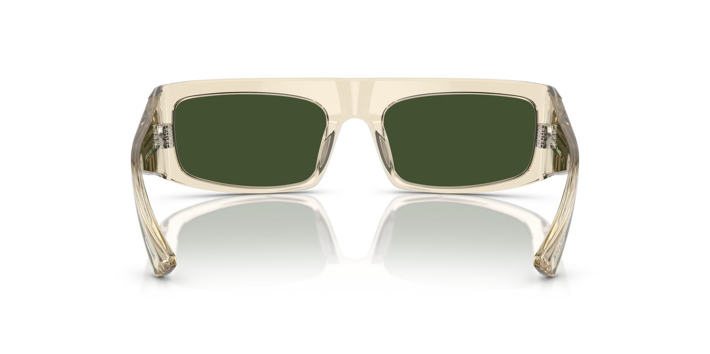 Oliver Peoples 1979C with Buff frame and Green lenses - Image Nosepads
