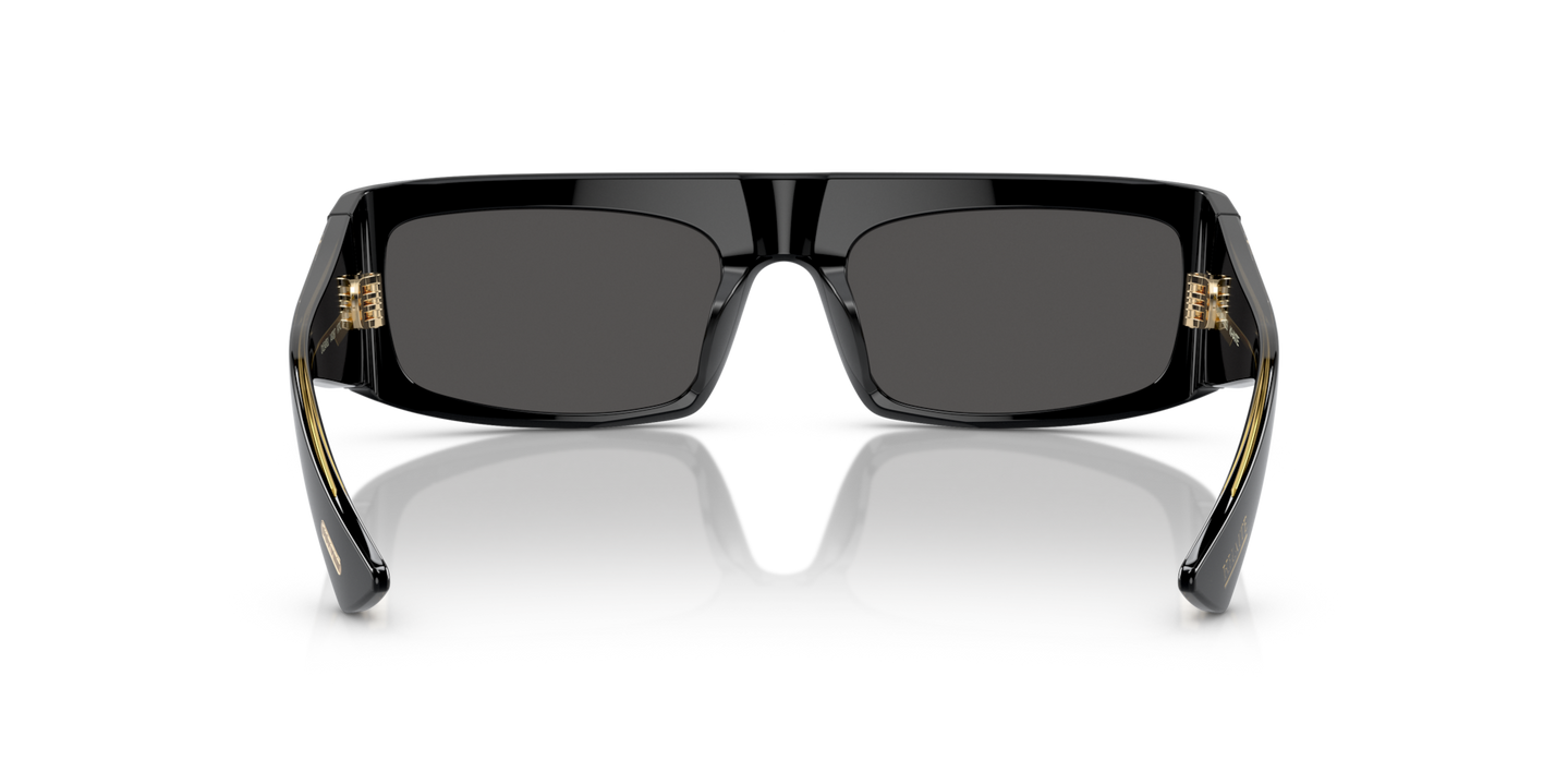 Oliver Peoples 1979C with Black frame and Grey lenses - Image Nosepads