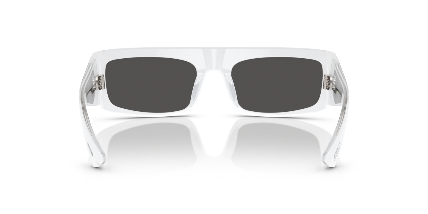 Oliver Peoples 1979C with White frame and Grey lenses - Image Nosepads