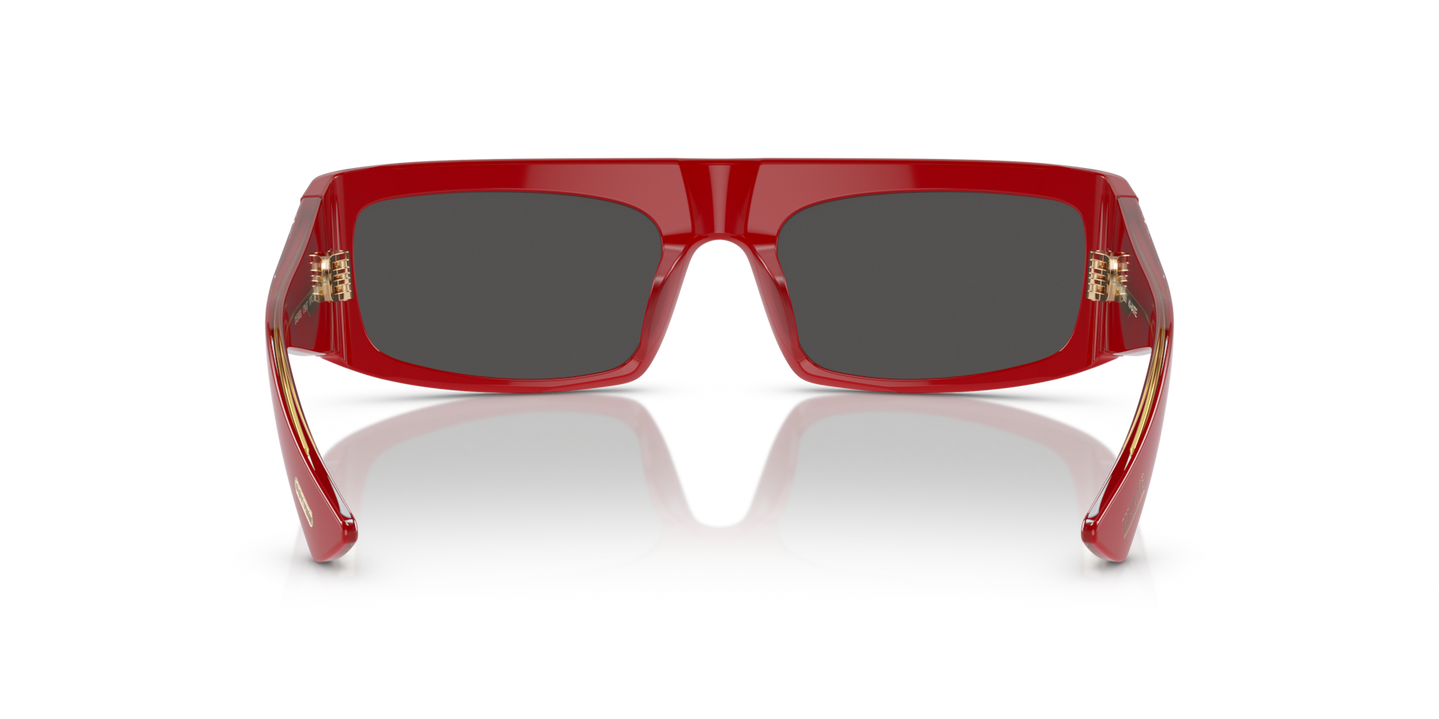 Oliver Peoples 1979C with Red frame and Grey lenses - Image Nosepads