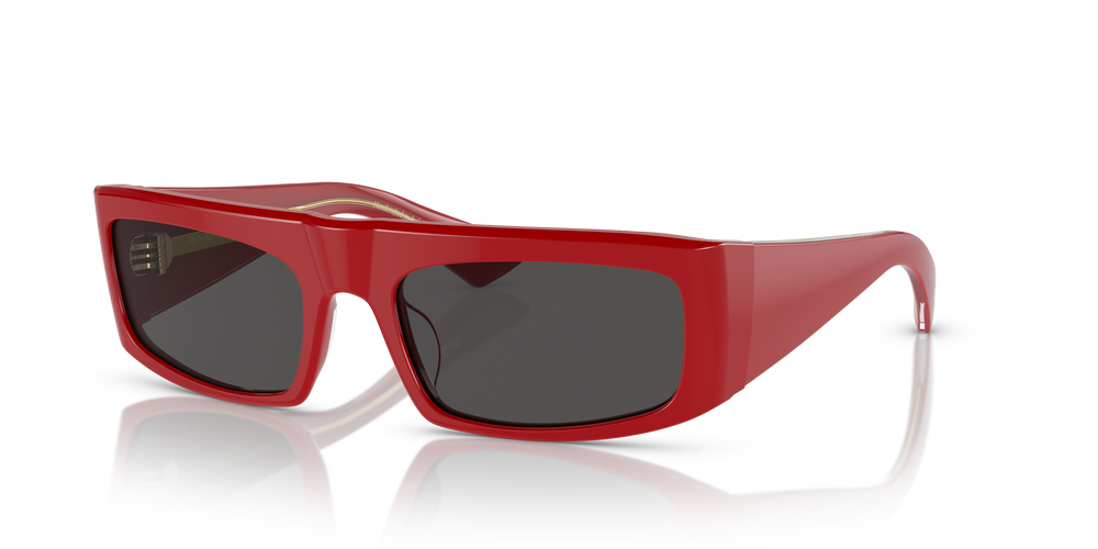 Sie Oliver Peoples 1979C mit Rot Gestell und Grau Gläsern - Das Bild 5