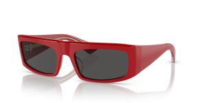 Sie Oliver Peoples 1979C mit Rot Gestell und Grau Gläsern - Das Bild 1