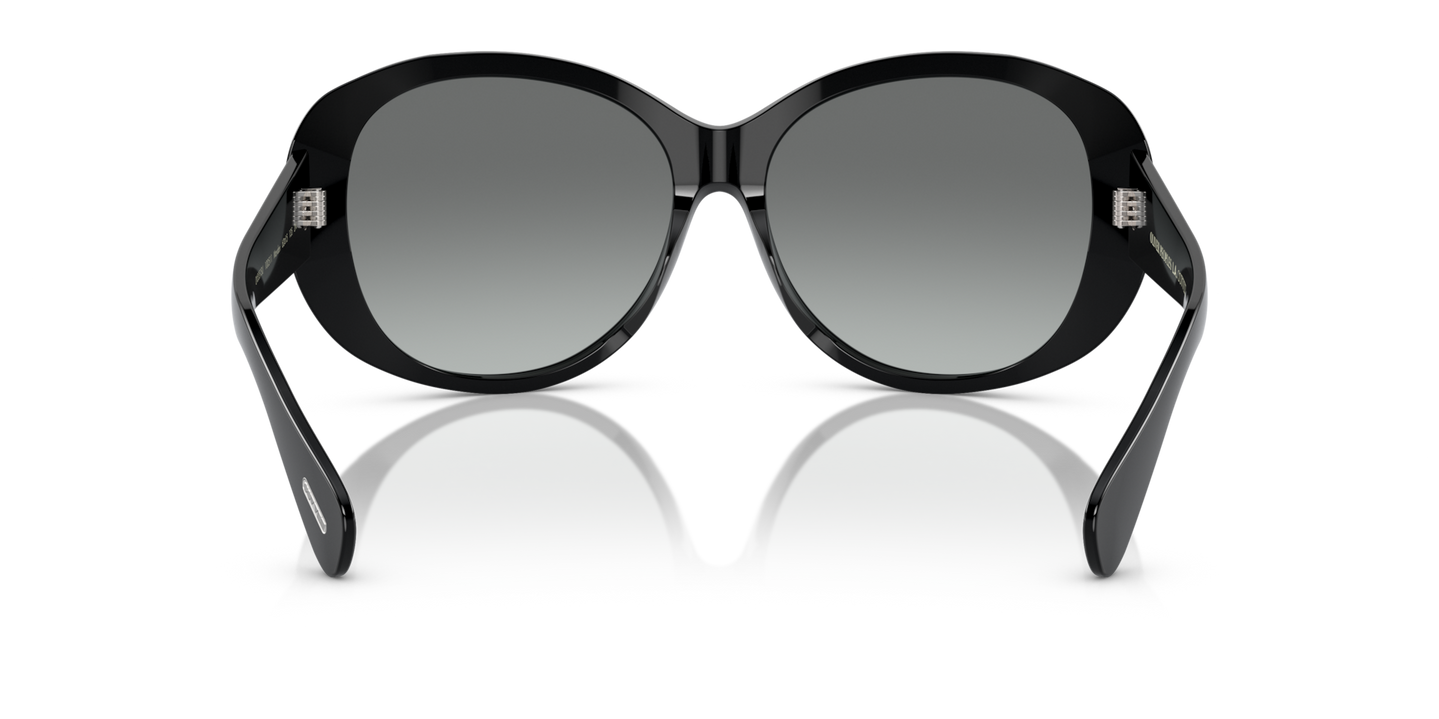 Oliver Peoples Maridan with Black frame and Grey lenses - Image Nosepads
