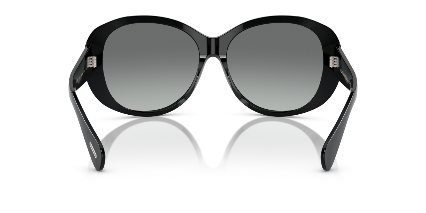 Oliver Peoples Maridan with Black frame and Grey lenses - Image Nosepads
