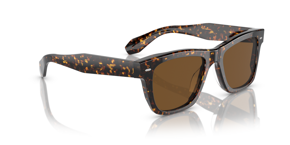Oliver Peoples N.04 Sun avec une monture Écaille de tortue Atago et des verres Brun - L'image 3