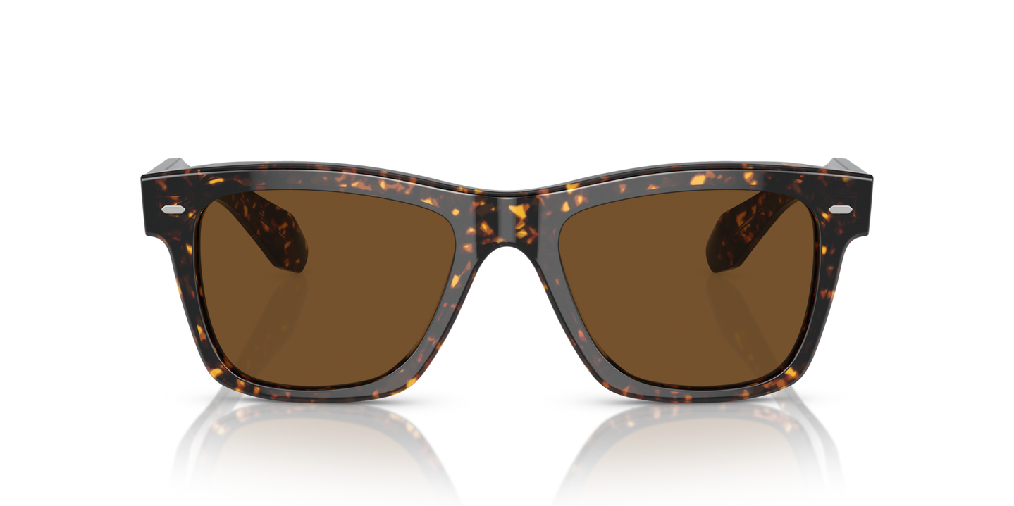 Sie Oliver Peoples N.04 Sun mit Atago Tortoise Gestell und Braun Gläsern - Bild Material