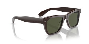 Oliver Peoples N.04 Sun avec une monture Brun Kuri et des verres Vert - image 3