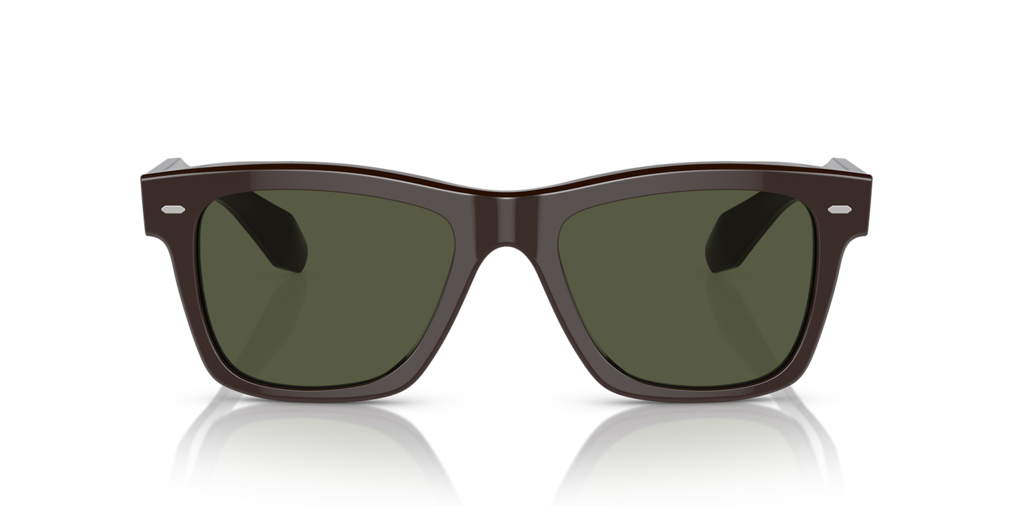 Oliver Peoples N.04 Sun with Kuri Brown frame and Green lenses - Image Material