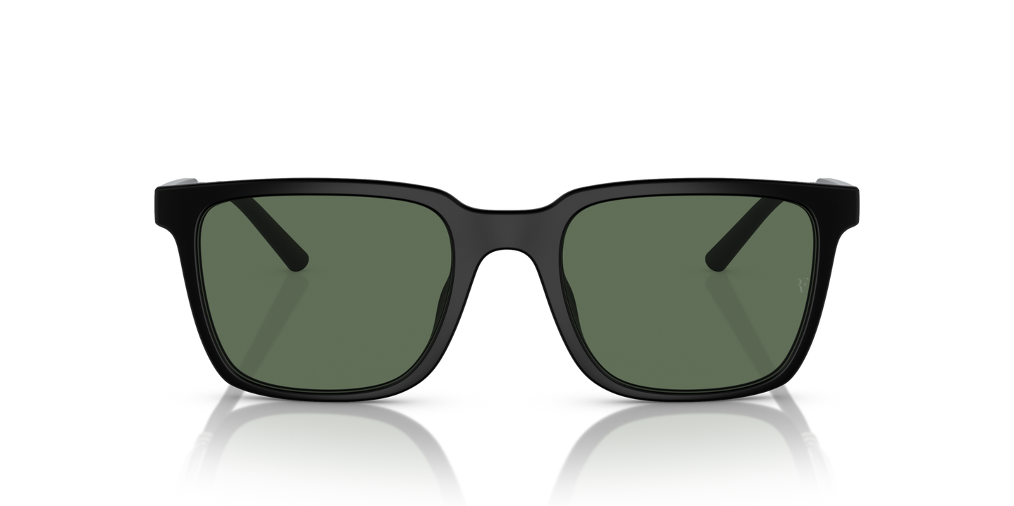 Oliver Peoples Mr. Federer con montatura Semi-Matte Black e lenti  Verde - Immagine Materiali premium
