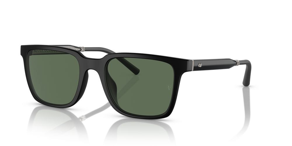 Oliver Peoples Mr. Federer with Semi-Matte Black frame and Green lenses - image 3
