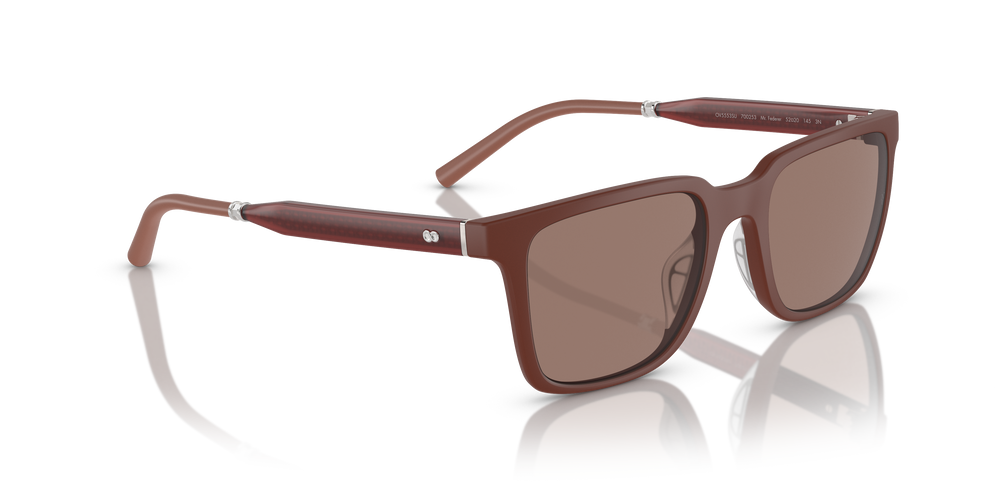 Sie Oliver Peoples Mr. Federer mit Semi-Matte Brick Gestell und Braun Gläsern - Bild 3