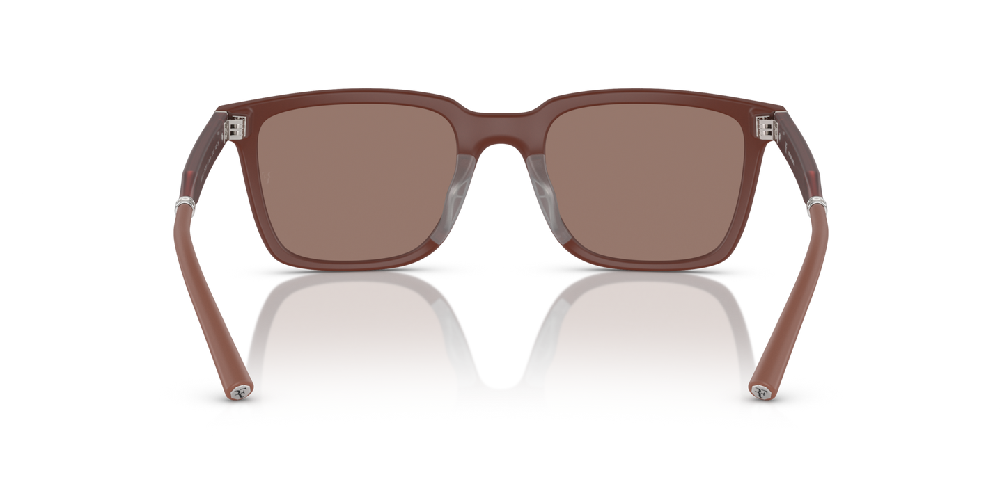 Oliver Peoples Mr. Federer with Semi-Matte Brick frame and Brown lenses - Image Nosepads