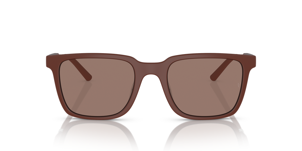Sie Oliver Peoples Mr. Federer mit Semi-Matte Brick Gestell und Braun Gläsern - Das Bild 2