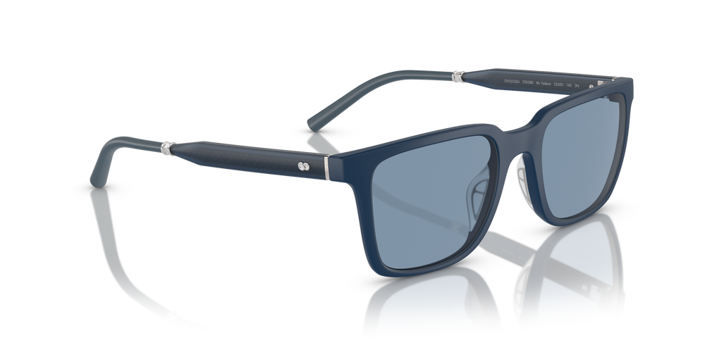 Oliver Peoples Mr. Federer with Semi-Matte Blue Ash frame and Blue lenses - image 3