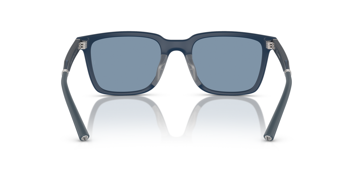Oliver Peoples Mr. Federer with Semi-Matte Blue Ash frame and Blue lenses - Image Nosepads