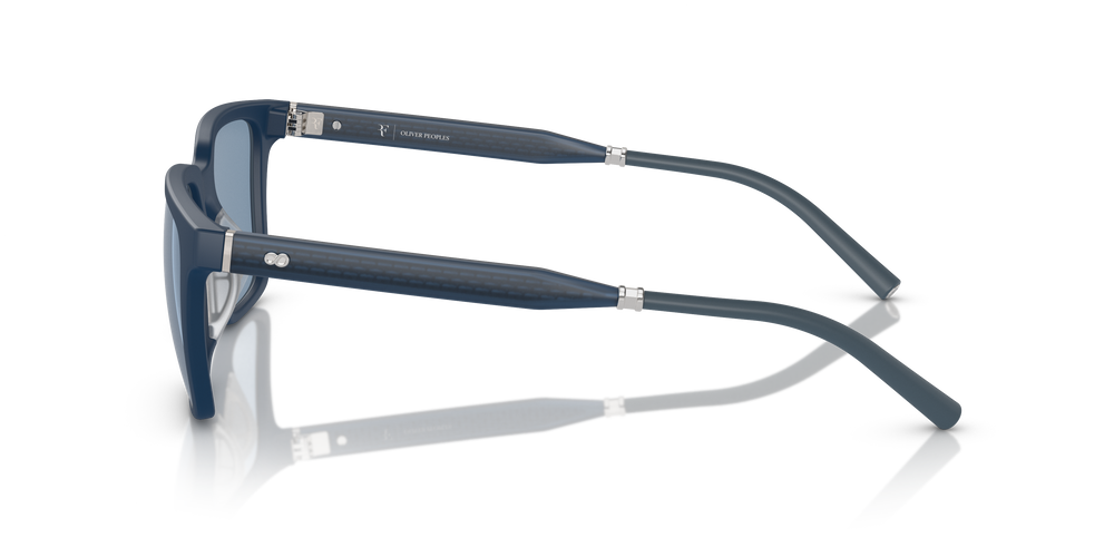 Sie Oliver Peoples Mr. Federer mit Semi-Matte Blue Ash Gestell und Blau Gläsern - Das Bild 4
