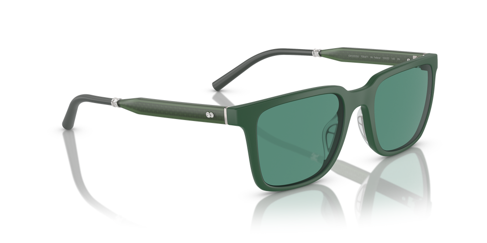 Sie Oliver Peoples Mr. Federer mit Semi-Matte Ryegrass Gestell und Grün Gläsern - Bild 3