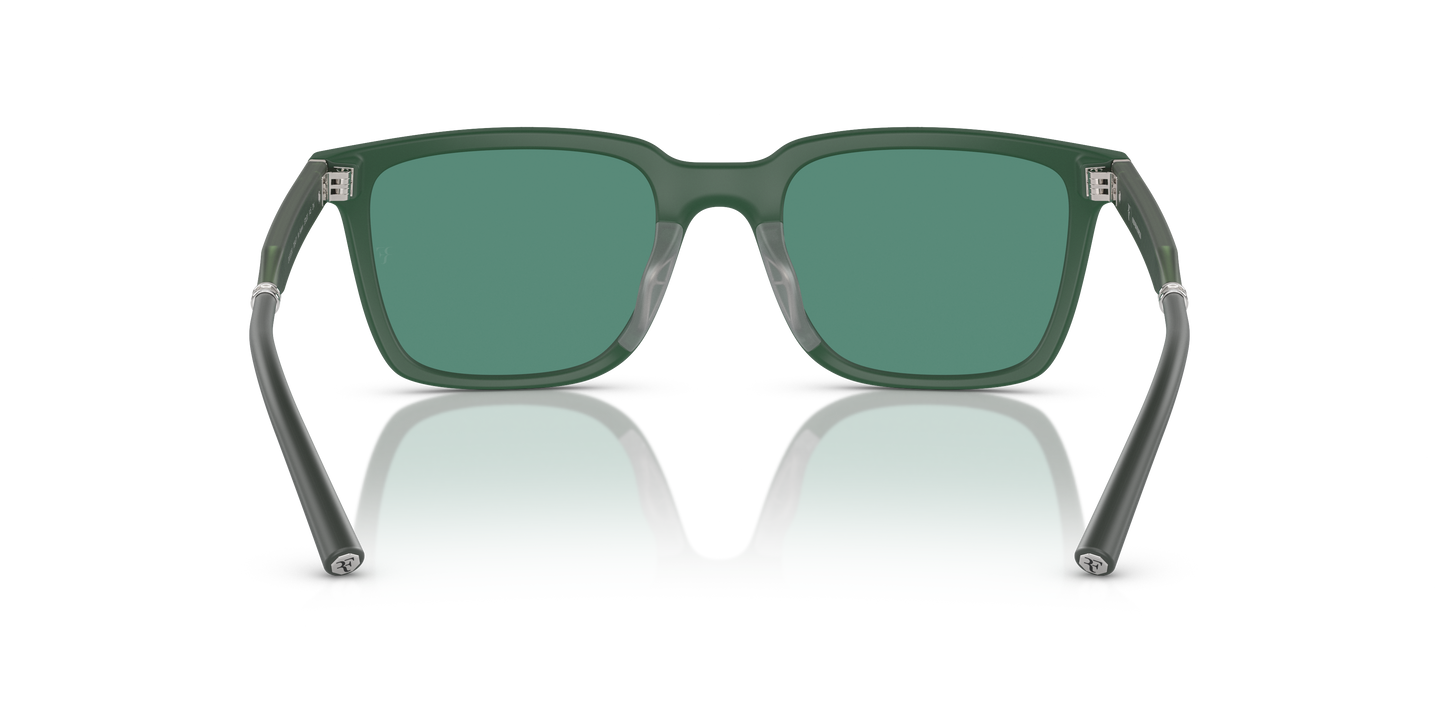 Oliver Peoples Mr. Federer with Semi-Matte Ryegrass frame and Green lenses - Image Nosepads