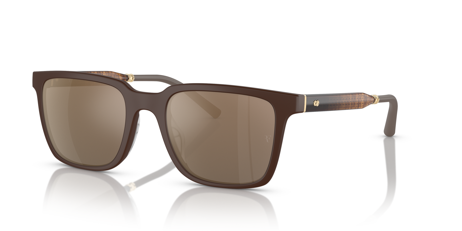 フォトフラッシュ Oliver Peoples Mr. Federer with Umber frame and Desert Flash