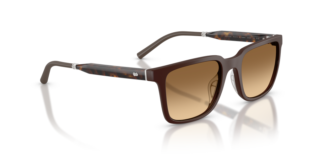 Oliver Peoples Mr. Federer with Semi-Matte Dark Brown frame and Brown lenses - Image 3