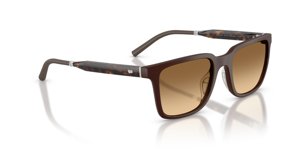 Oliver Peoples Mr. Federer with Semi-Matte Dark Brown frame and Brown lenses - image 3