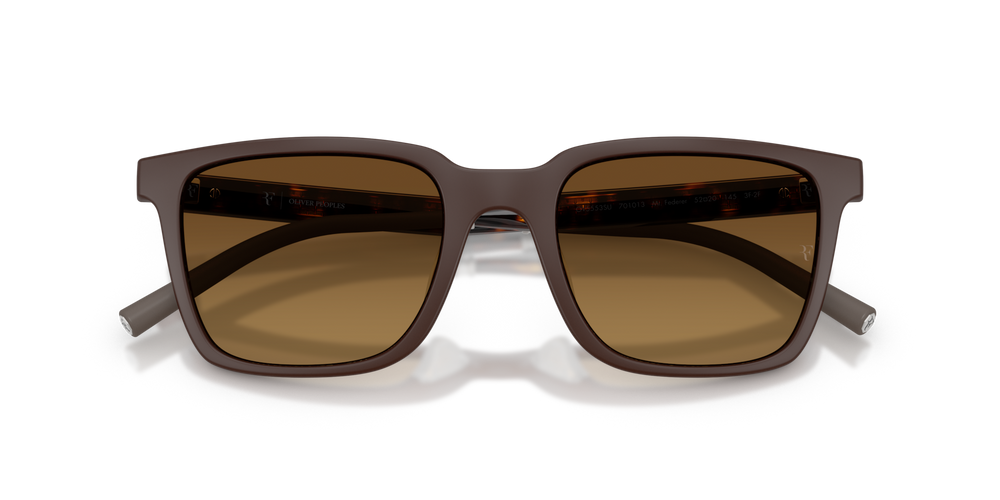 Oliver Peoples Mr. Federer with Semi-Matte Dark Brown frame and Brown lenses - image 6