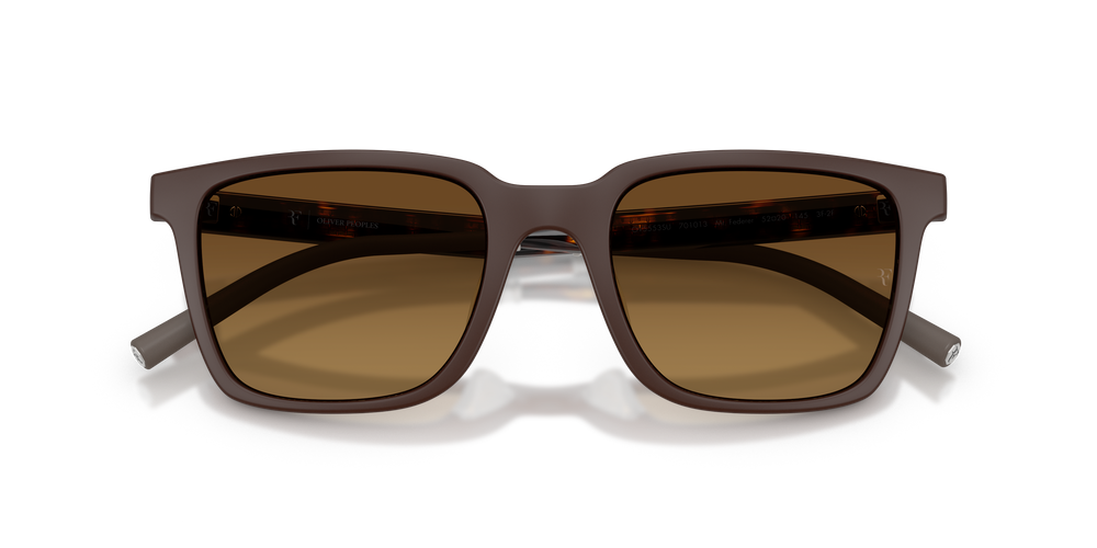 Oliver Peoples Mr. Federer with Semi-Matte Dark Brown frame and Brown lenses - Image 6