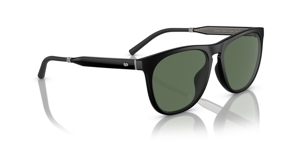 Oliver Peoples R-1 con montatura Semi-Matte Black e lenti  Verde - L'immagine 3