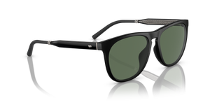 Oliver Peoples R-1 con montatura Semi-Matte Black e lenti  Verde - L'immagine 3