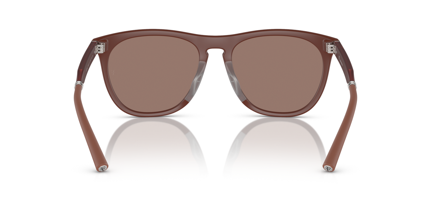 Oliver Peoples R-1 con montatura Semi-Matte Brick e lenti  Marrone - Immagine Naselli