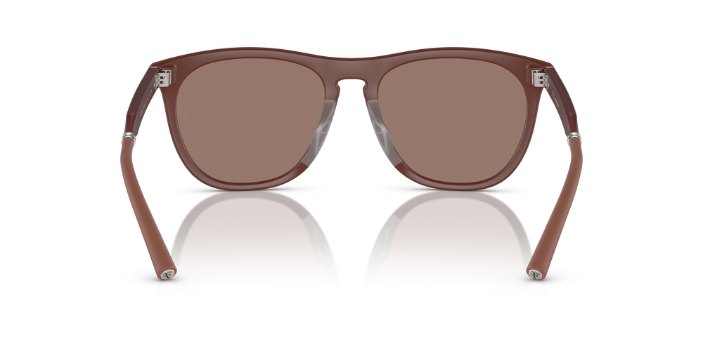 Oliver Peoples R-1 avec une monture Brique semi-mate et des verres Brun - L'image 5