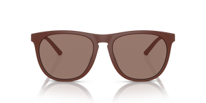 Oliver Peoples R-1 avec une monture Brique semi-mate et des verres Brun - L'image 2