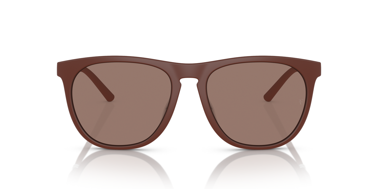 Oliver Peoples R-1 con montatura Semi-Matte Brick e lenti  Marrone - Immagine Materiali premium