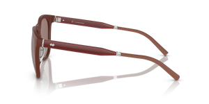 Oliver Peoples R-1 avec une monture Brique semi-mate et des verres Brun - L'image 4