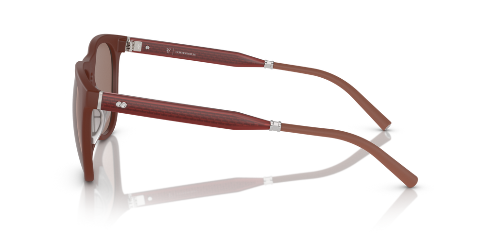 Oliver Peoples R-1 with Semi-Matte Brick frame and Brown lenses - image 4