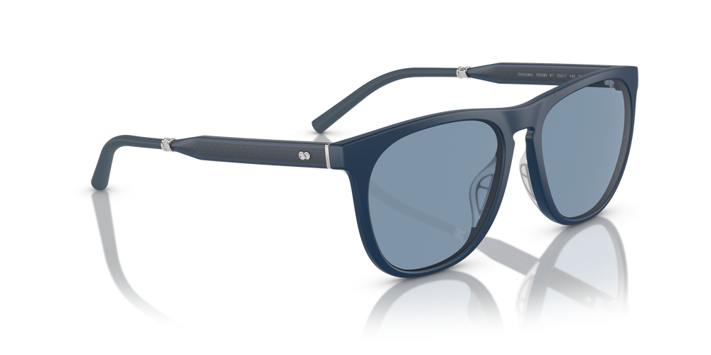 Oliver Peoples R-1 avec une monture Frêne bleu semi-mat et des verres Bleu - L'image 3