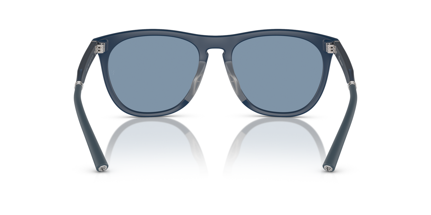 Oliver Peoples R-1 con montatura Semi-Matte Blue Ash e lenti  Blu - Immagine Naselli