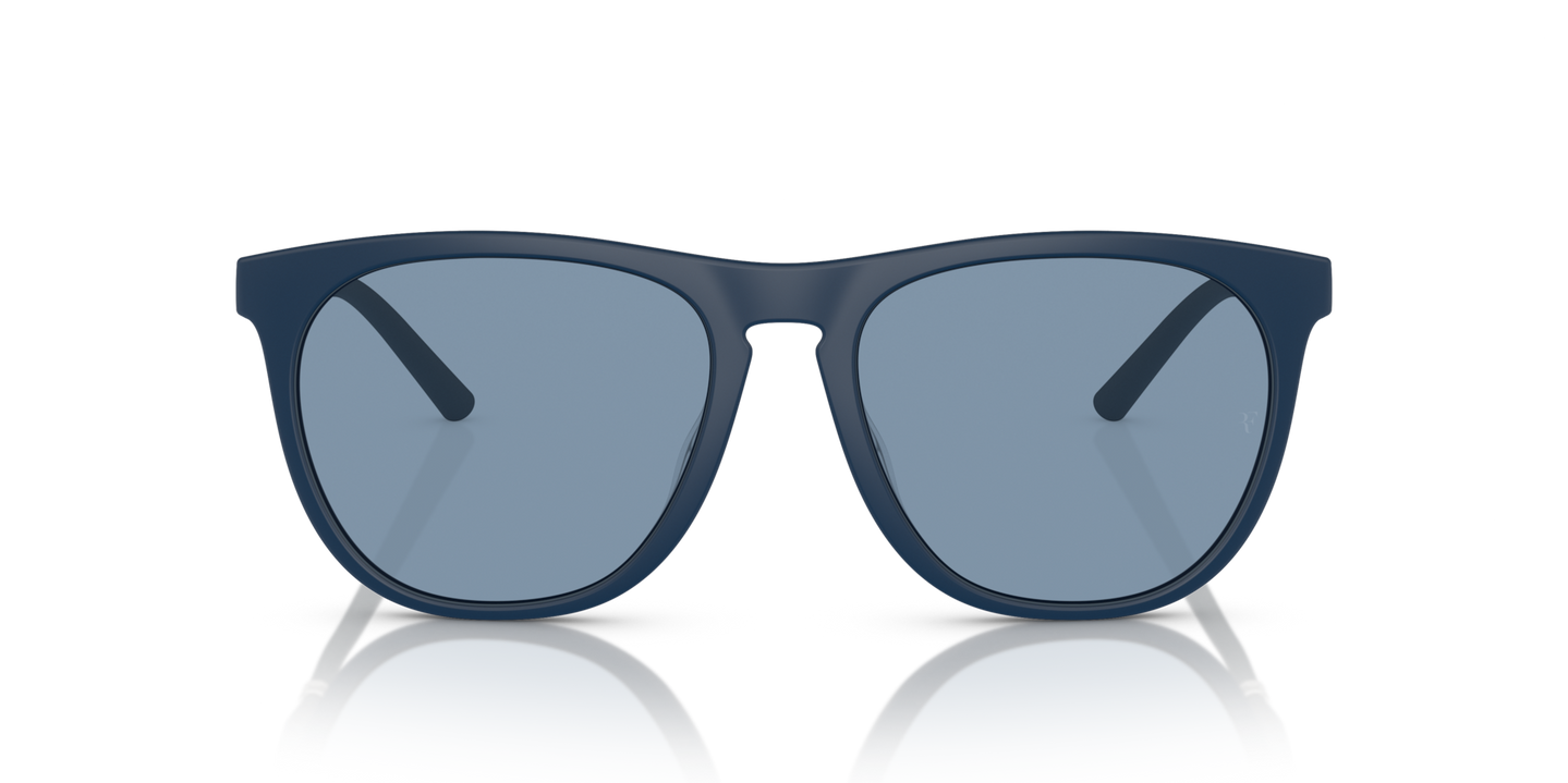 Oliver Peoples R-1 con montatura Semi-Matte Blue Ash e lenti  Blu - Immagine Materiali premium