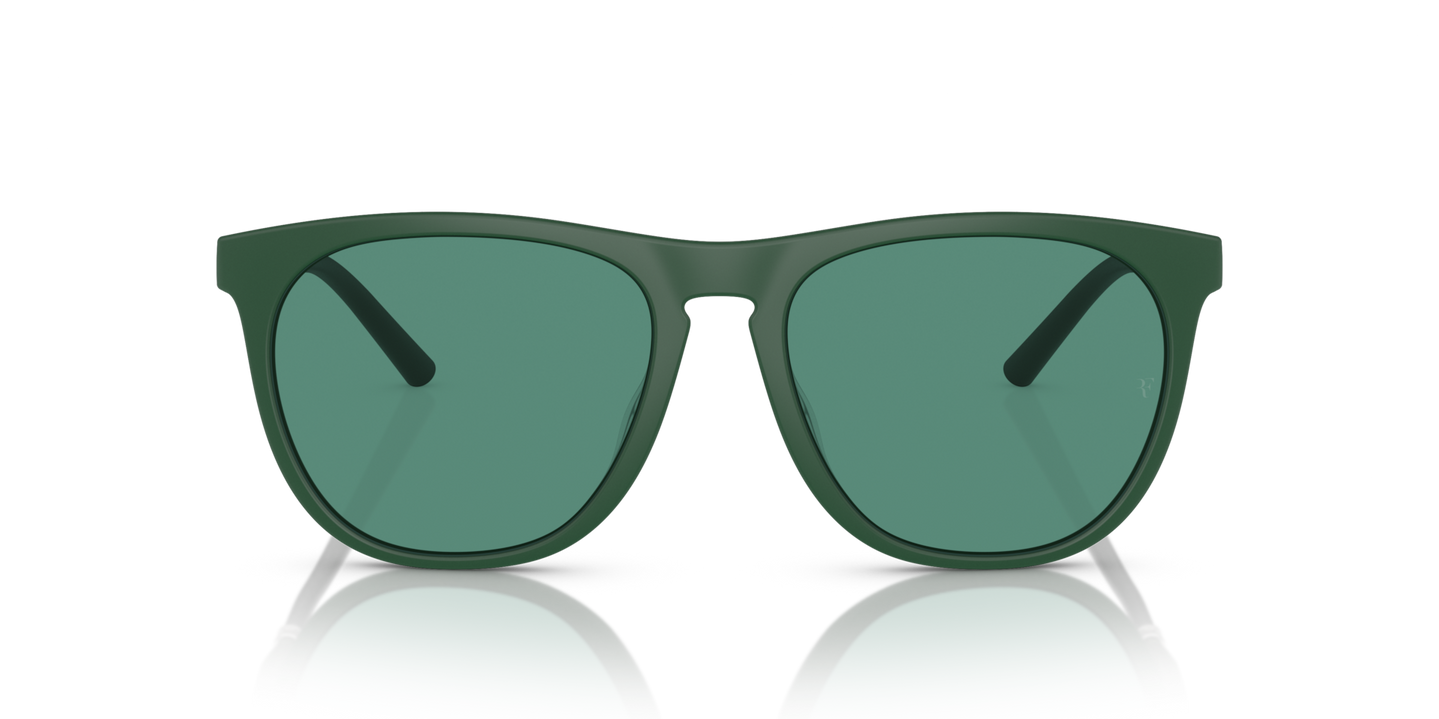 Oliver Peoples R-1 con montura Verde pradera semimate y lentes Verde - Imagen Material de primera