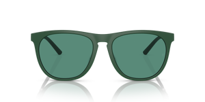 Oliver Peoples R-1 con montura Verde pradera semimate y lentes Verde - El 2