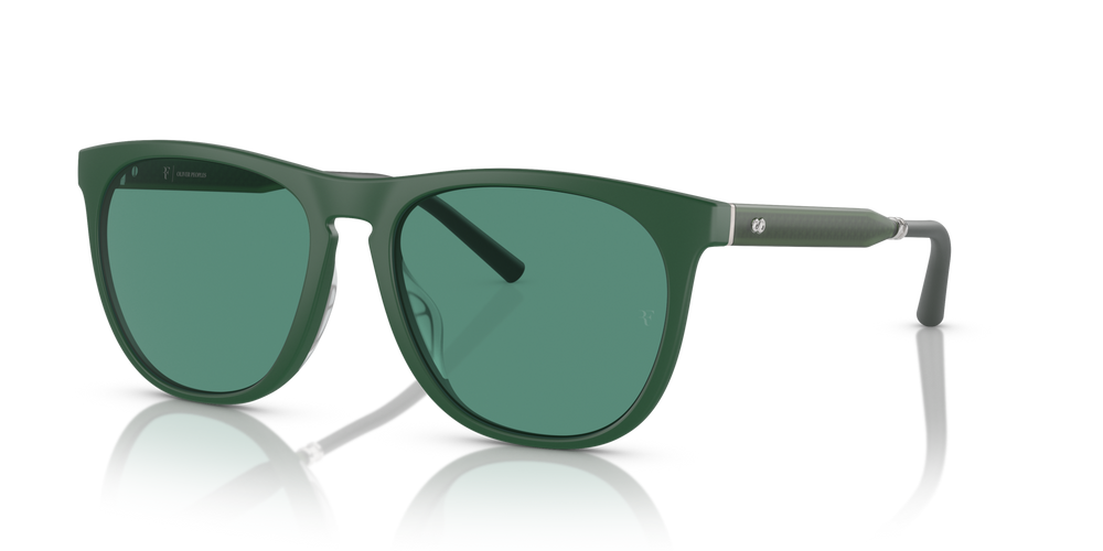 Sie Oliver Peoples R-1 mit Semi-Matte Ryegrass Gestell und Grün Gläsern - bild 4
