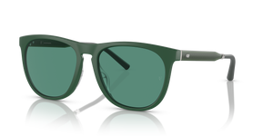 Oliver Peoples R-1 con montura Verde pradera semimate y lentes Verde - El 1