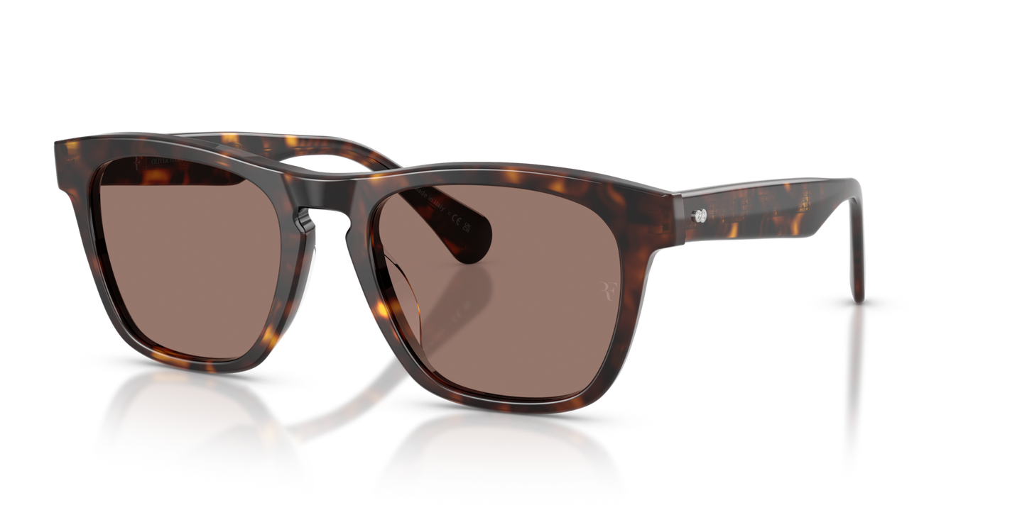 Oliver Peoples R-3 with 362 frame and Brown lenses - Image Metal Plaque