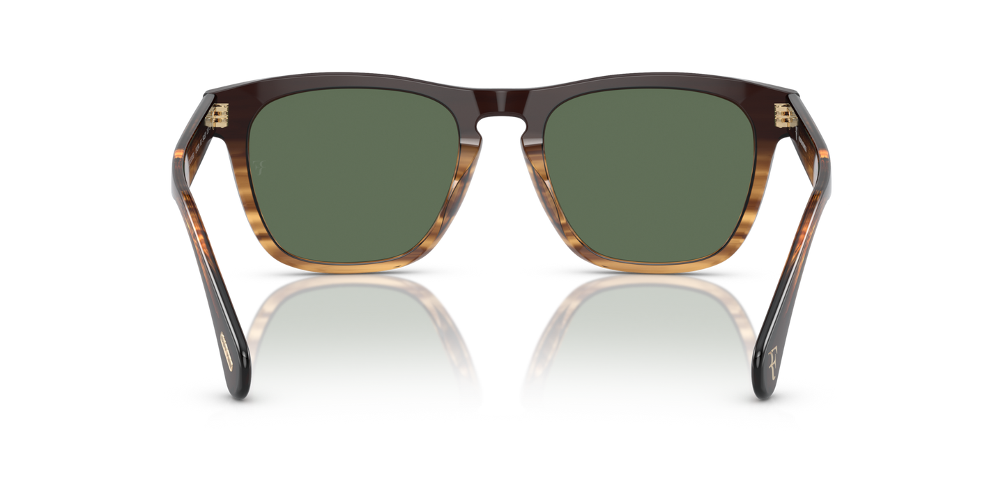 Oliver Peoples R-3 with Cortado frame and Green lenses - Image Nosepads