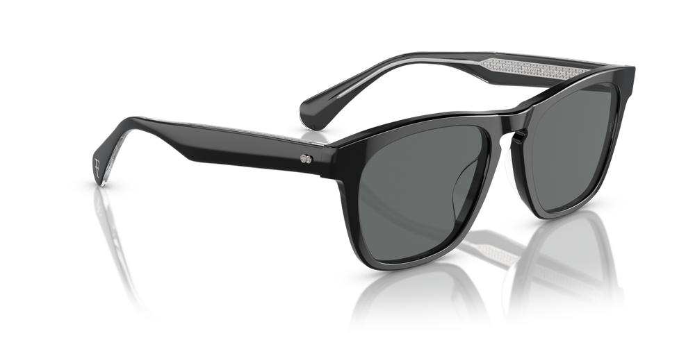 Oliver Peoples R-3 con montatura Nero e lenti  Grigio - immagine 3