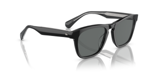 Oliver Peoples R-3 con montatura Nero e lenti  Grigio - immagine 3