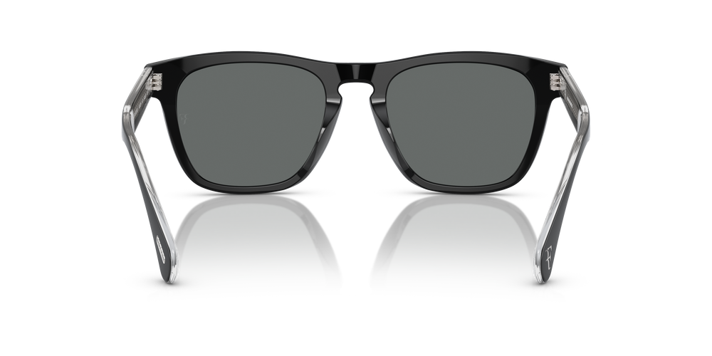 Oliver Peoples R-3 con montatura Nero e lenti  Grigio - L'immagine 5