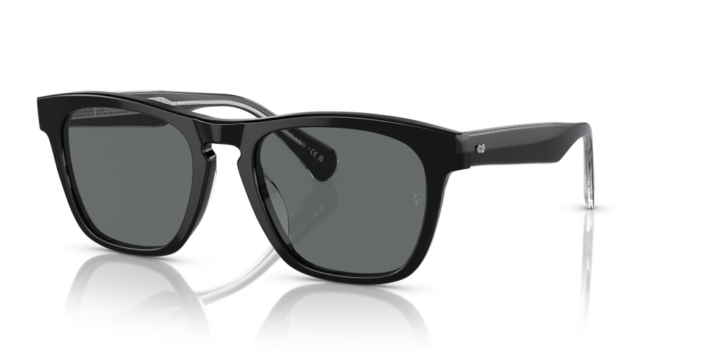 Oliver Peoples R-3 con montatura Nero e lenti  Grigio - immagine 1
