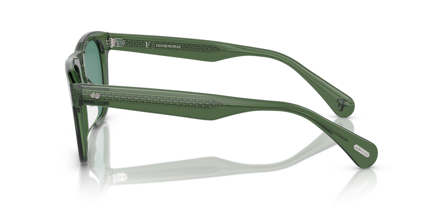 Oliver Peoples R-3 avec une monture Ivraie et des verres Vert - Image Filigrane personnalisé