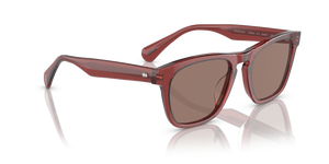 Oliver Peoples R-3 avec une monture Brique et des verres Brun - image 3